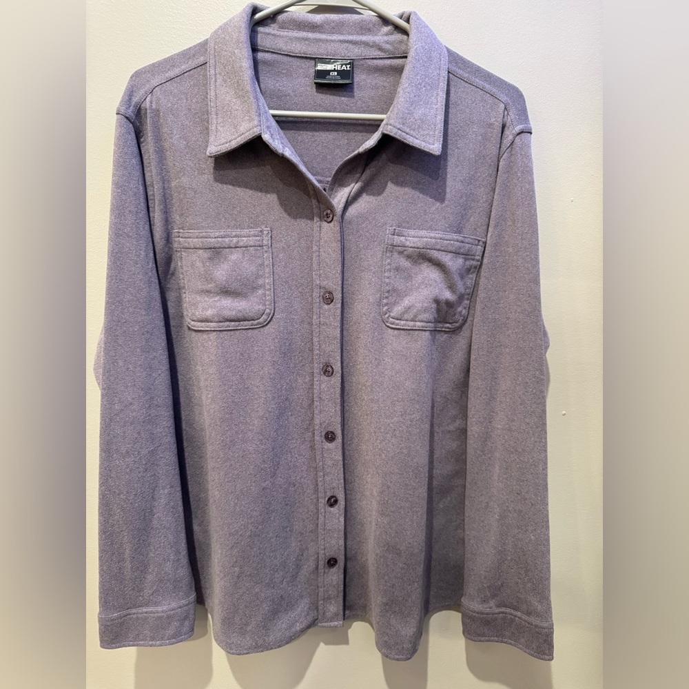 Purple Button-Up Shirt